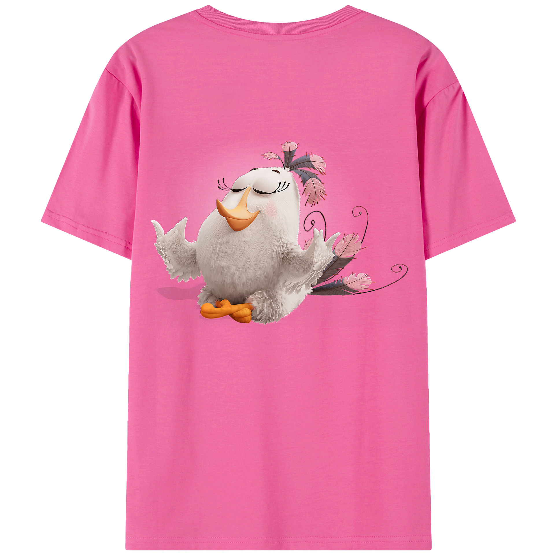 （画像用） Angry Birds アングリーバード レディース半袖Tシャツ(バックプリント)